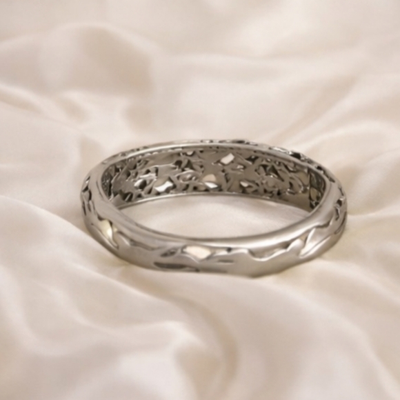 Exquisite Multicolor Rhinestone Bangle Bracelet - Picture 6 of 8